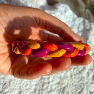 Lac Bangle - colorful lacquer resin bangle